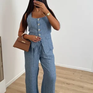 Ensemble Capri bleu jean