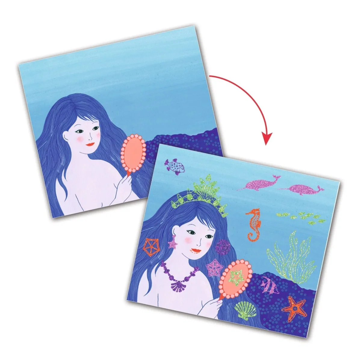 12 cartes illustrées Océane - Djeco – Image 7