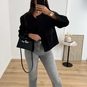 Jean flare Lewis gris délavé