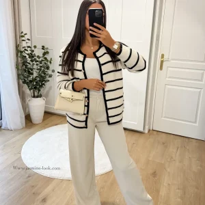 Pantalon Daddy crème