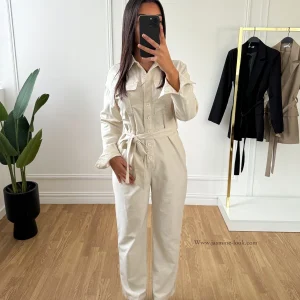 Combinaison Linen beige