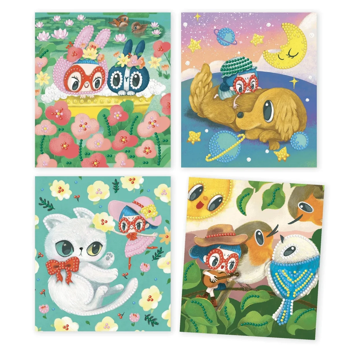 4 cartes illustrées amitiés - Djeco – Image 3