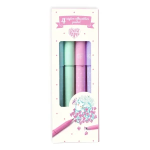4 STYLOS EFFAÇABLES PASTEL - Djeco