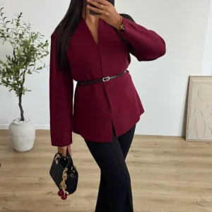 Cardigan Livia Bordeaux BF