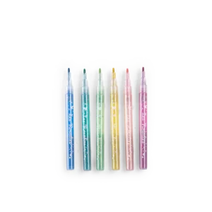 6 Feutres à paillettes Les Rosalies - Moulin Roty