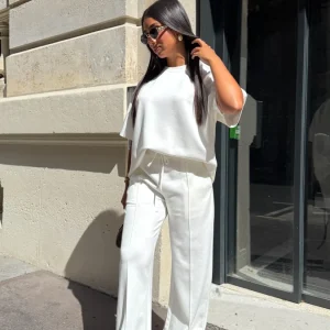 Ensemble jogger Ivoire