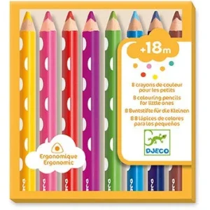 8 crayons de couleur pour les petits - Djeco