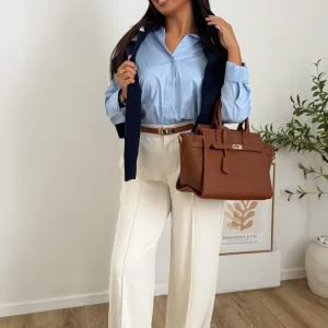 Chemise Basica bleu ciel