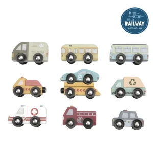 9 vehicules pour circuit de train - LITTLE DUTCH