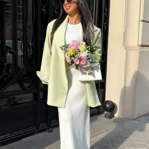 Blazer Over vert pastel