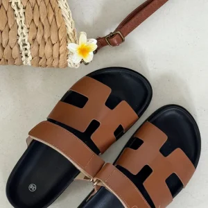 Sandales H caramel