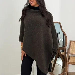 Poncho | Marron glacé