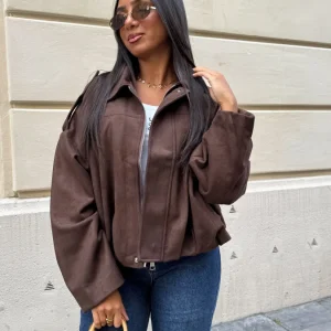 Veste Suède Z marron