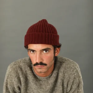 Bonnet Laine & Alpaga Bordeaux