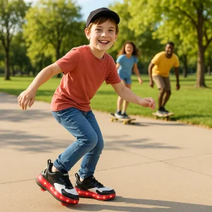 PLEIN AIR| chaussures à roulettes et LED🛼