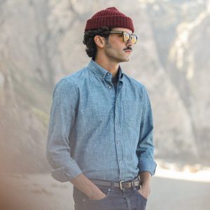 Chemise Chambray Japonais - Rétro Fit
