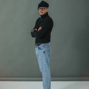 Pull Col Roulé Lambswool Noir