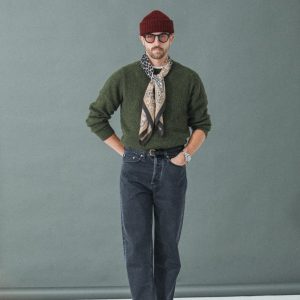 Jean Selvedge Noir Stonewash -  Comfort Fit