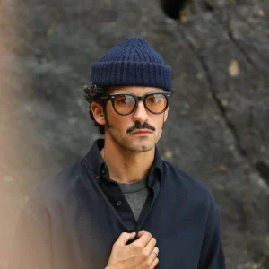 Bonnet Laine & Alpaga Navy