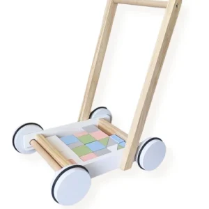 Chariot de marche et blocs de construction | Motricité pour les 1-3 ans