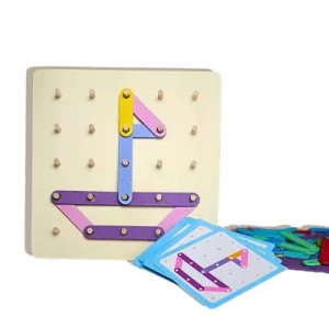 Jeu Montessori 3 ans et plus - Puzzle casse tête - Planche à chevilles pour les tout-petits