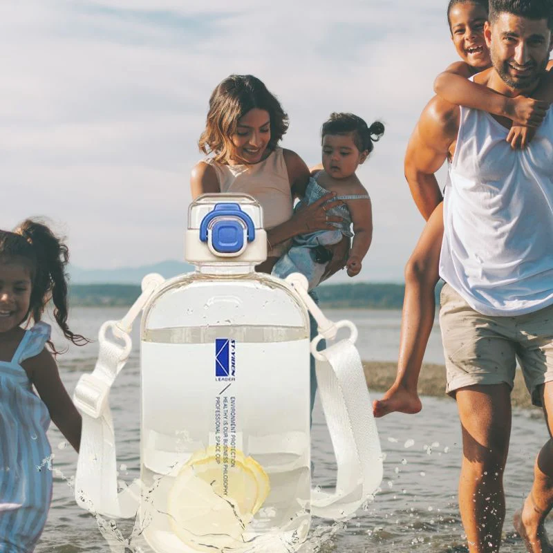 Gourde Graduée BIDON™|Transparente Élégante Parfaite – Image 2