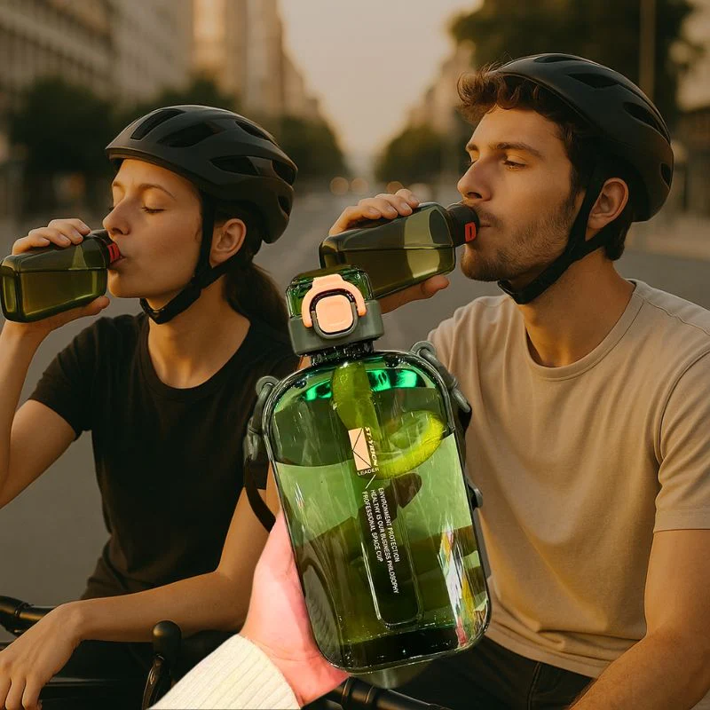 Gourde Graduée BIDON™|Transparente Élégante Parfaite – Image 7