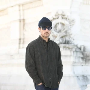 Chemise Velours Japan Khaki - New Modern Fit