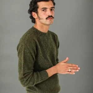 Pull Shetland "Shaggy" Khaki