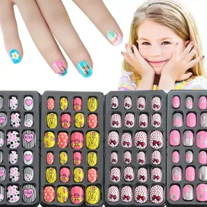 Faux Ongles Pour Manicure d'enfant, accessoire de beauté pour le jeu libre créatif