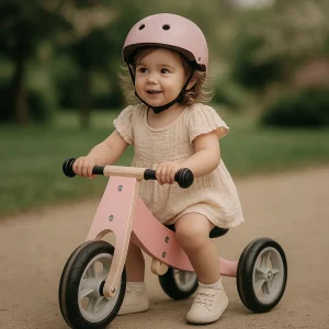 Tricycle évolutif 2-en-1 se Transforme en Draisienne en Bois - Enfant 1-3 ans - modèle BAB