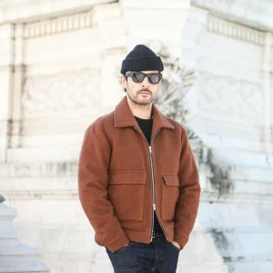 Veste Aviator Laine Casentino Rouille