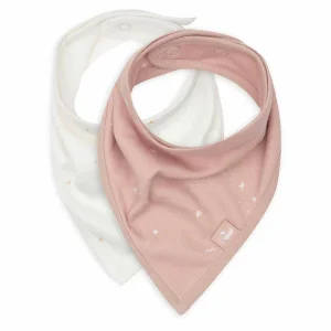 Bavoir Bandana (2pack) twinkling wild rose - JOLLEIN