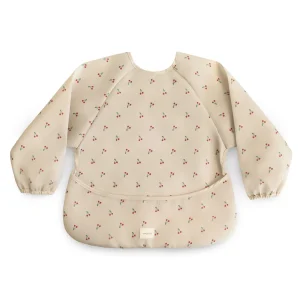 bavoir manches longues cerise - mushie