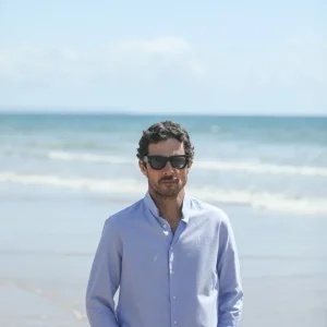 Chemise Oxford Bleu - Col Tailleur