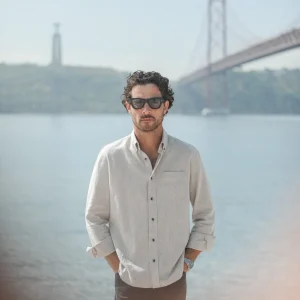 Chemise Japan Stripes Beige - Retro Fit