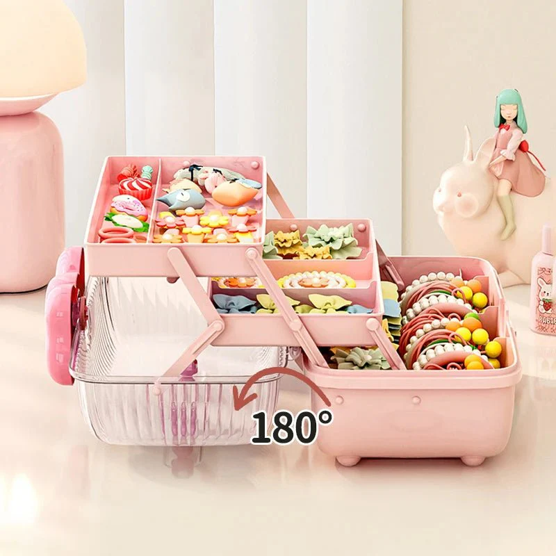 Coffre de Rangement "Girly" pour petits Accessoires📎🧰 – Image 4