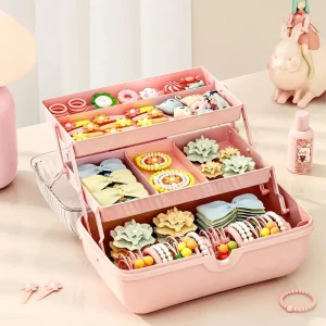 Coffre de Rangement "Girly" pour petits Accessoires📎🧰