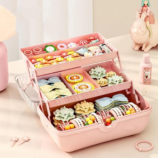Coffre de Rangement "Girly" pour petits Accessoires📎🧰 – Image 5