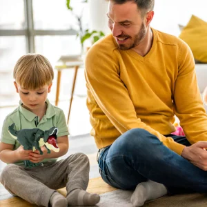 Dinosaure Jouet: La Marionnette-Le Vorannosaurus Rex rugissante🦖