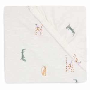 Drap housse 60x120 coton jersey jungle jambo - Jollein
