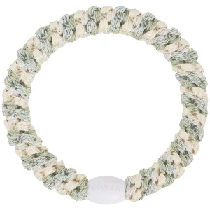 Élastique Mix ivory glitter dusty lind green - KKNEKKI