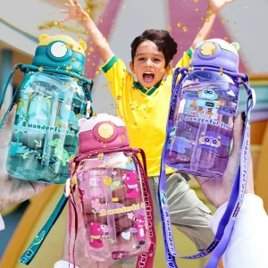 GOURDE PAILLE Funny Drink™|  Bouteille D'eau tasse enfants🚰