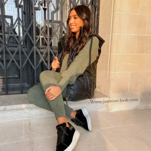 Doudoune simili black