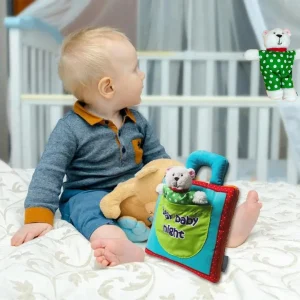 LIVRE POUR BÉBÉ ,JOUET BEBE| PETIT OURSON MIGNON🧸 0-5ans