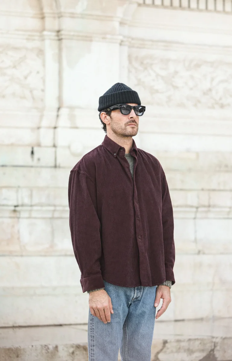 Surchemise Velours Purple - New Modern Fit