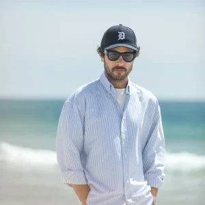 Chemise Oxford Stripes Green-Blue - Modern Fit