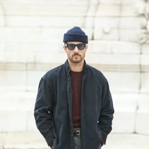 Surchemise Velours Navy - New Modern Fit