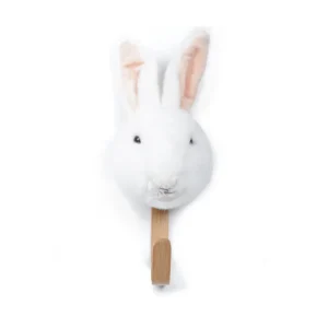 Patère peluche Lapin blanc - Wild & Soft