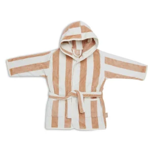 Peignoir en Éponge gots 1-2 ans rayures Biscuit - JOLLEIN